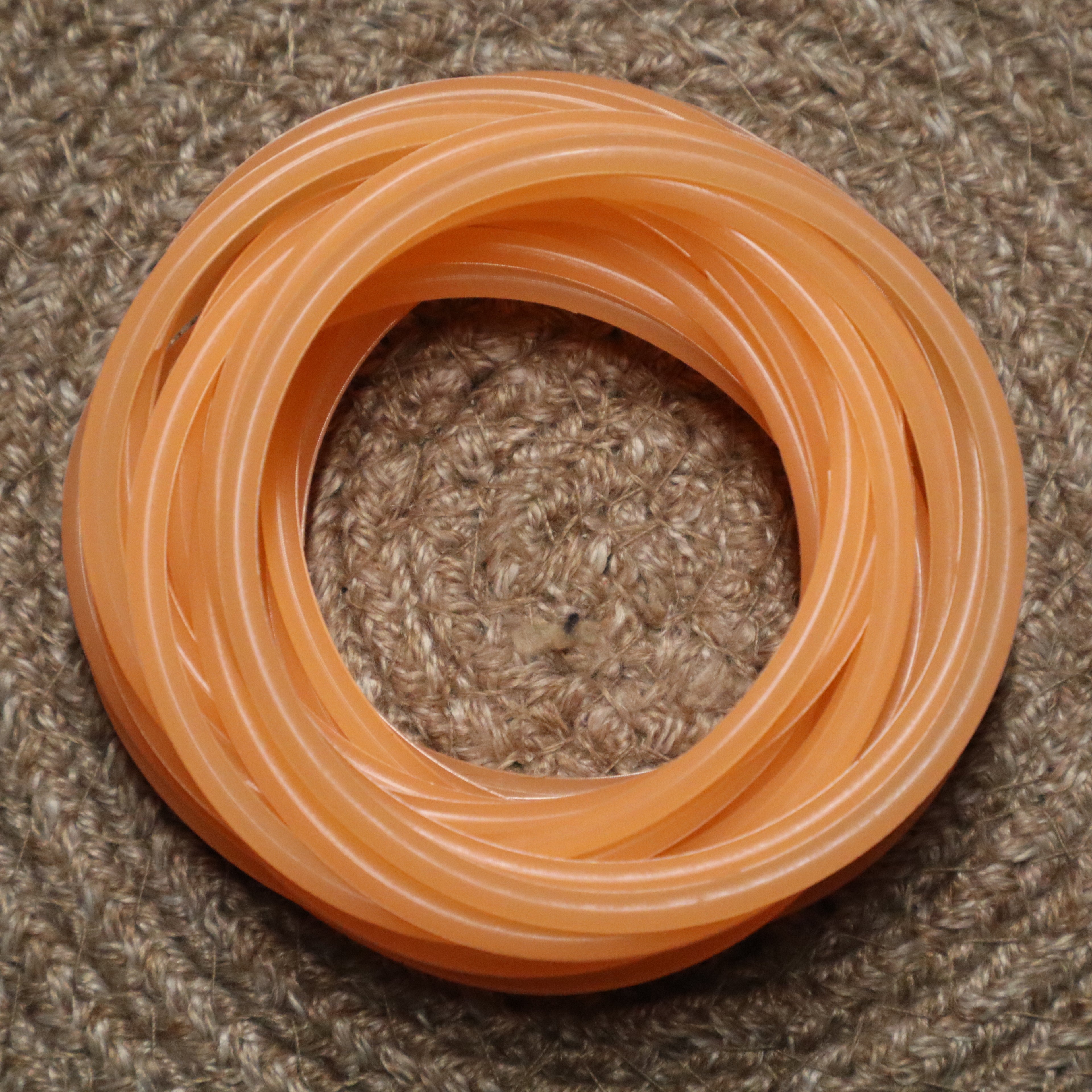 Orange Glow In The Dark Bracelet