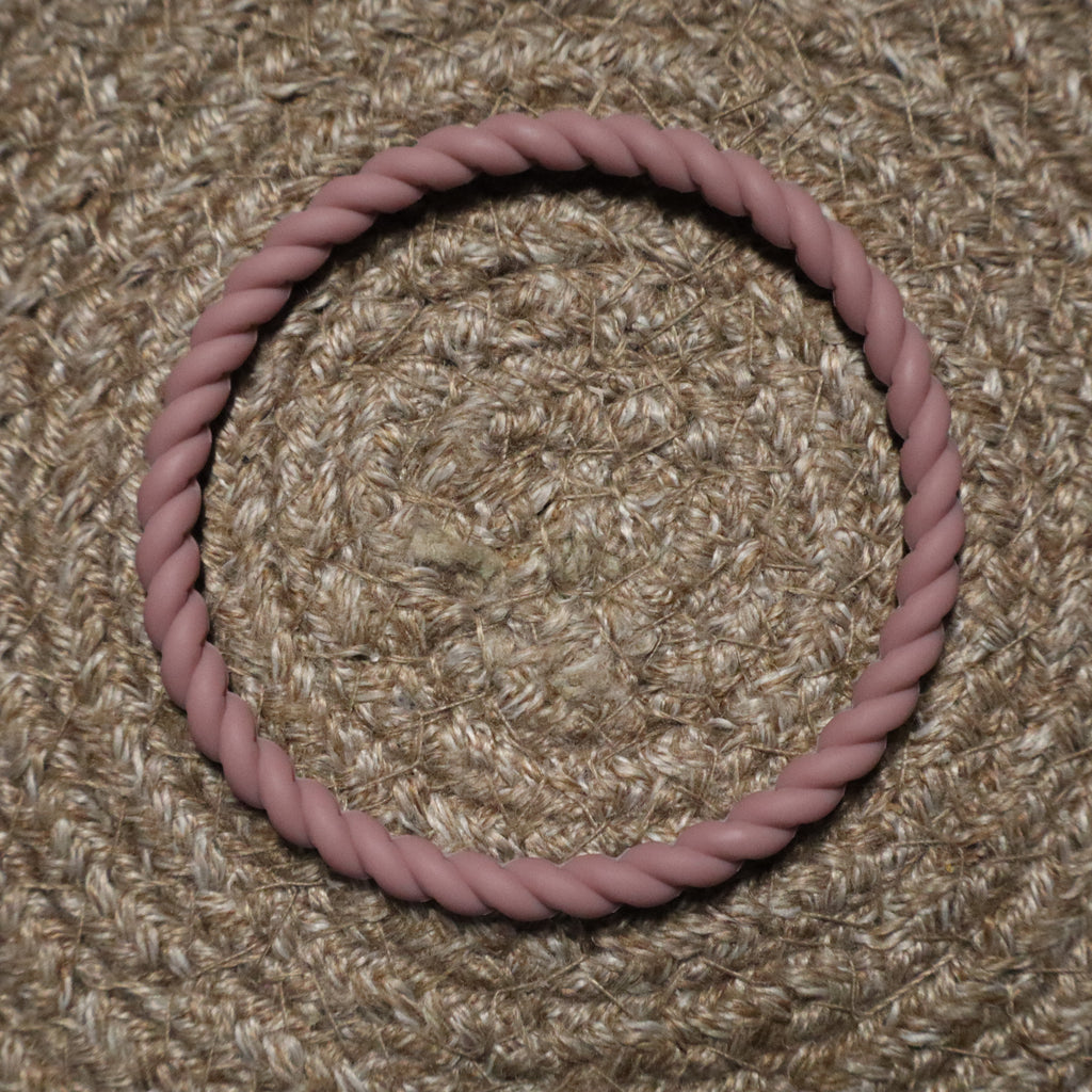 Dusty Mauve Twist Bracelet