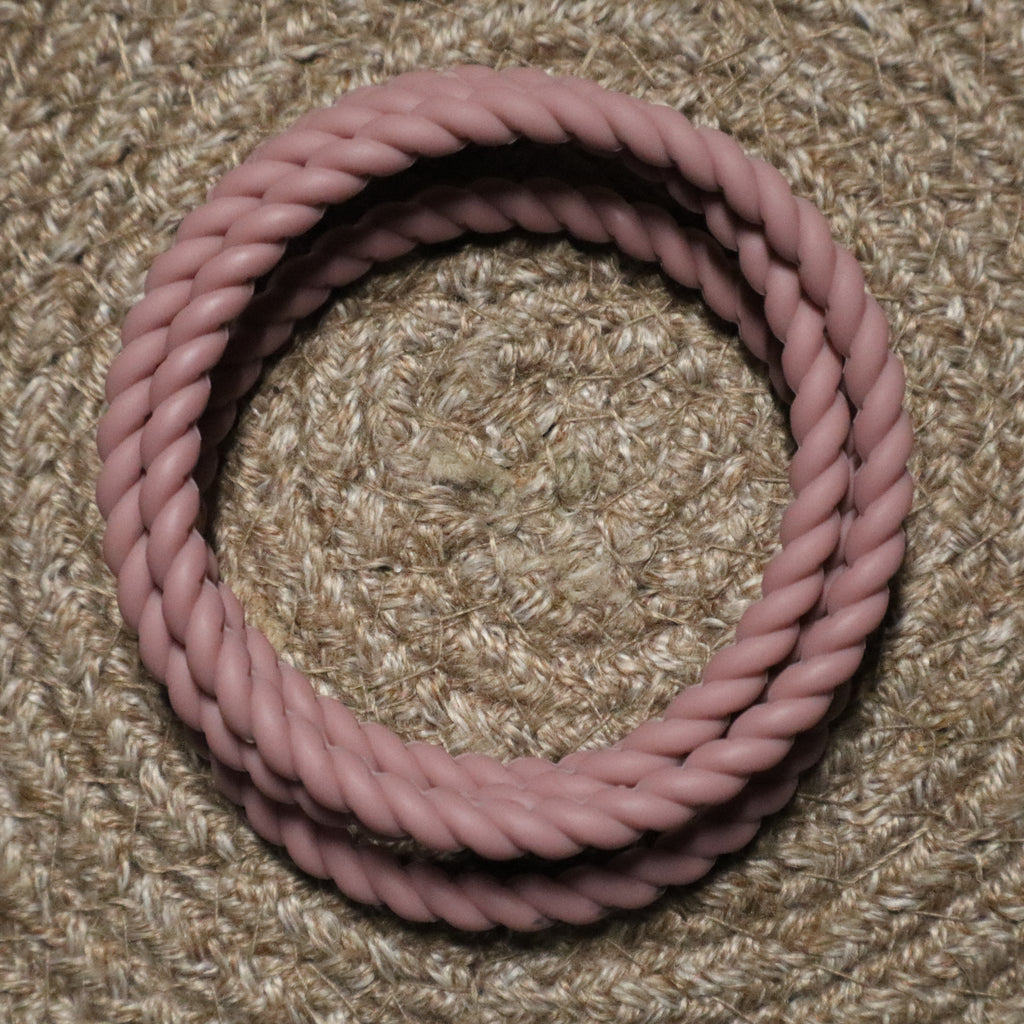 Dusty Mauve Twist Bracelet