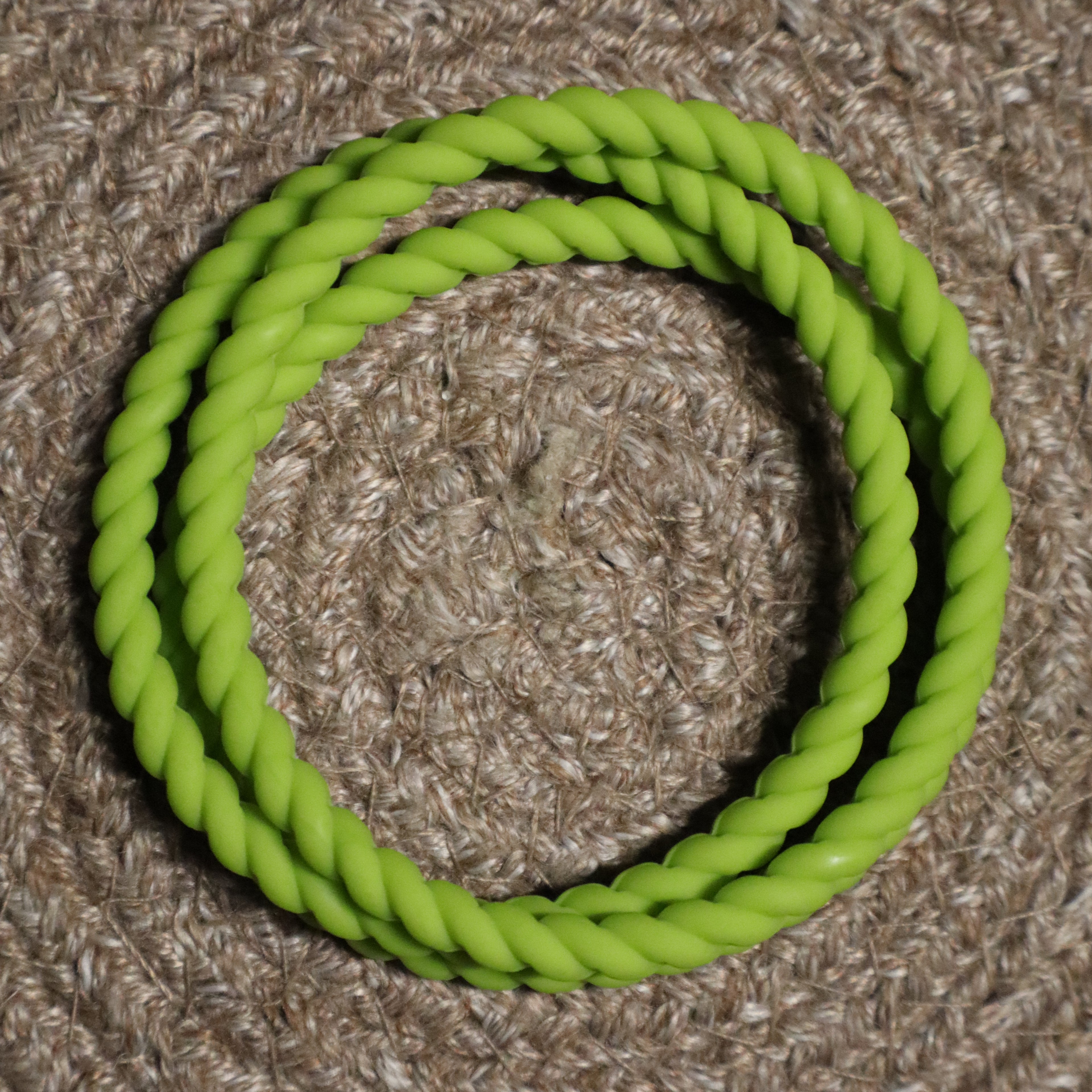 Lime Green Twist Bracelet