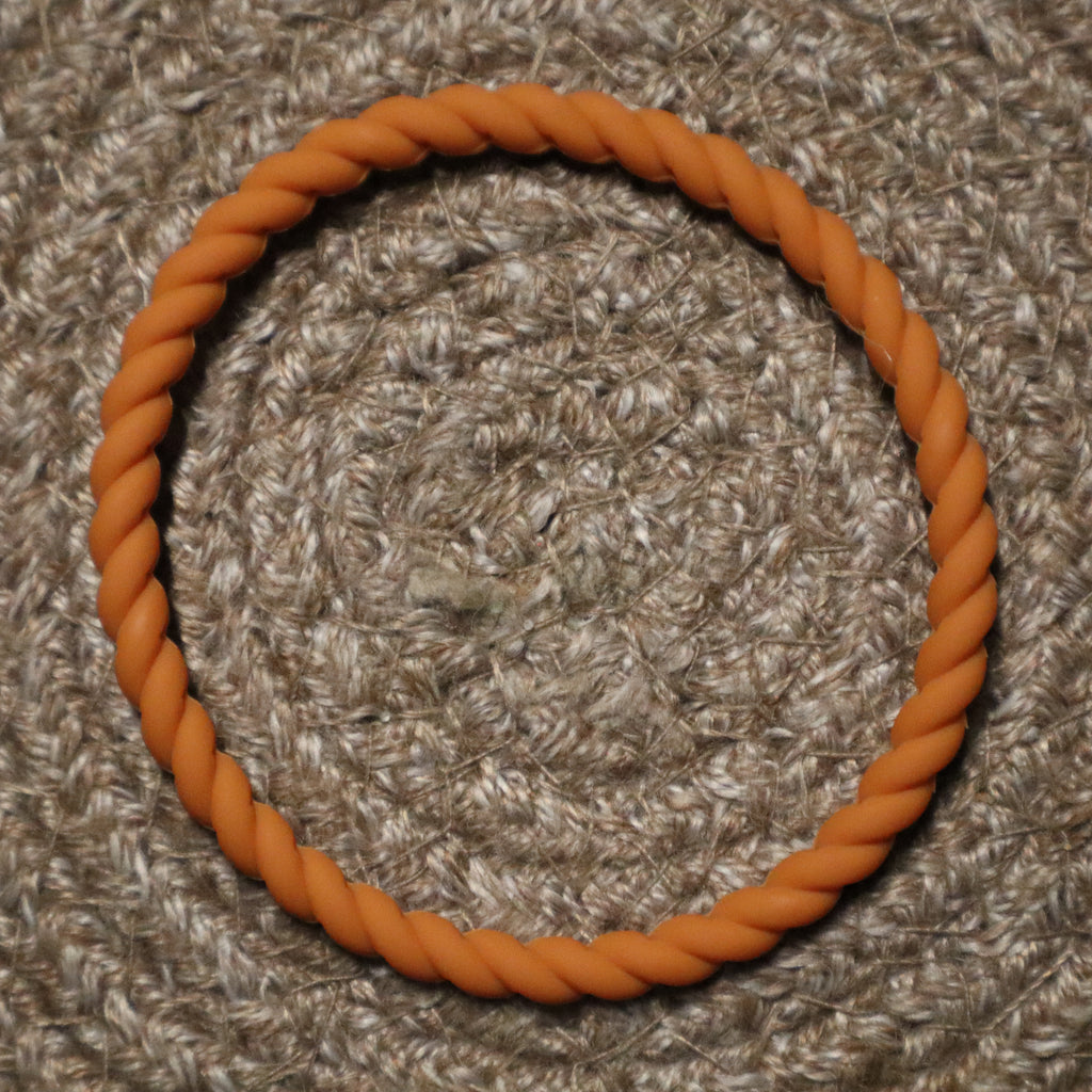 Tangerine Orange Twist Bracelet