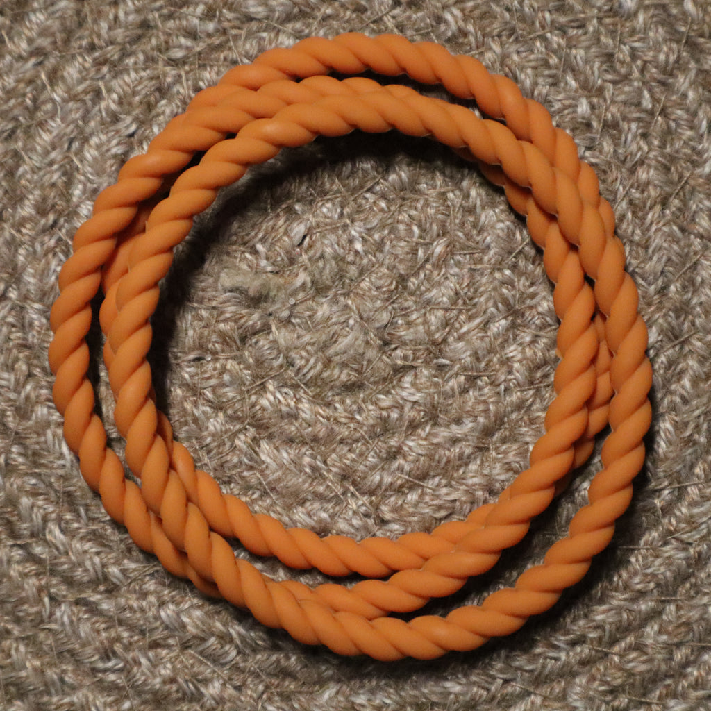 Tangerine Orange Twist Bracelet