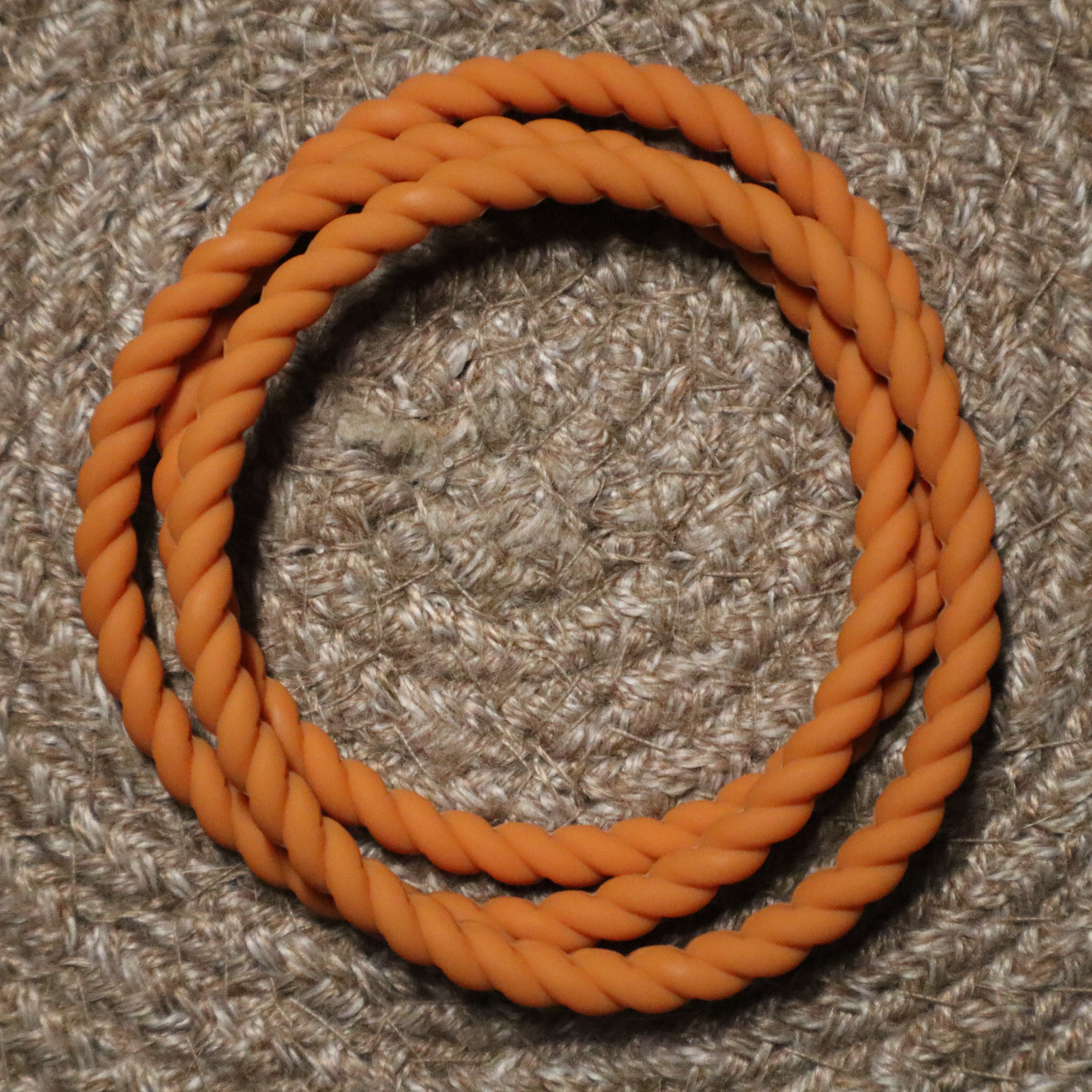 Tangerine Orange Twist Bracelet